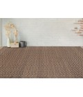 Amer Zola Parquet Black/Tan Jute/Rayon Flatweave Area Rug 8'x10'
