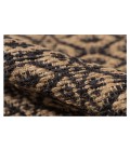 Amer Zola Parquet Black/Tan Jute/Rayon Flatweave Area Rug 8'x10'