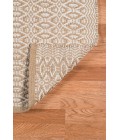 Amer Zola Parquet White/Tan Jute/Rayon Flatweave Area Rug 8'x10'