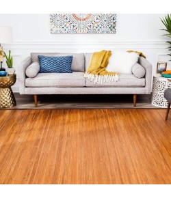 Anji Mountain Anji Mountain 2' x 3' Contemporary Chocolate Bamboo Rug