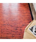 Anji Mountain Bamboo Rug Anji Mountain 6' x 9' Cobblestone Mahogany Bamboo Rug