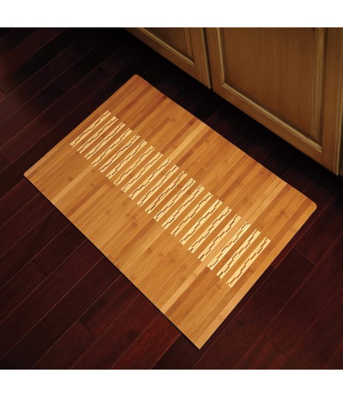 Anji Mountain Bamboo Kitchen & Bath Mat Rug Anji Mountain 24" x 36" Bamboo Kitchen & Bath Mat