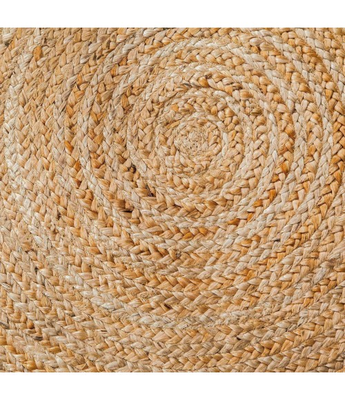 Anji Mountain Kerala Natural Jute Rug Anji Mountain 4' Round Kerala Natural Jute Rug