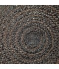 Anji Mountain 6' Round Kerala Gray Jute Rug