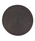 Anji Mountain 8' Round Kerala Gray Jute Rug