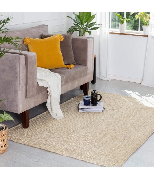 Anji Mountain Kerala Ivory Jute Rug Anji Mountain 4' x 6' Kerala Ivory Jute Rug