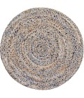 6' Round Kerala Denim & Jute Rug - Rugs Town 6' Round Kerala Denim & Jute Rug