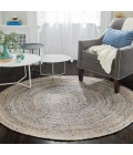 6' Round Kerala Denim & Jute Rug - Rugs Town 6' Round Kerala Denim & Jute Rug
