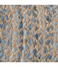 Anji Mountain Kerala Denim & Jute Rug Anji Mountain 8' Round Kerala Denim & Jute Rug