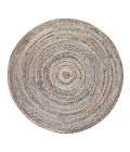 Anji Mountain Kerala Denim & Jute Rug Anji Mountain 8' Round Kerala Denim & Jute Rug