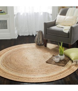 Anji Mountain 4' Round Kerala Sunrise Jute Rug