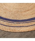 Anji Mountain Kerala Midnite Jute Rug Anji Mountain 8' Round Kerala Midnite Jute Rug