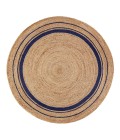Anji Mountain Kerala Midnite Jute Rug Anji Mountain 8' Round Kerala Midnite Jute Rug