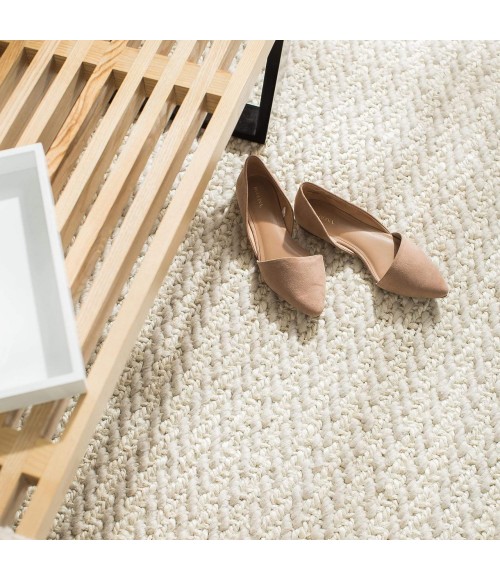 Anji Mountain Freya White Rug Anji Mountain 5' x 8' Freya White Rug