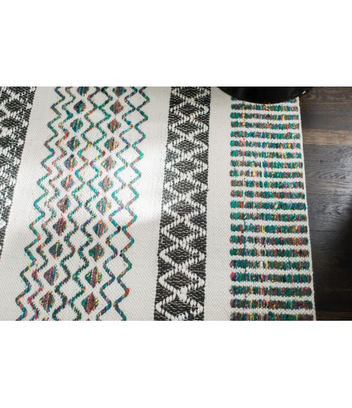 2'6X8' Durga Hand-Loomed Flatweave Rug - Rugs Town 2'6" x 8' Durga Hand-Loomed Flatweave Rug