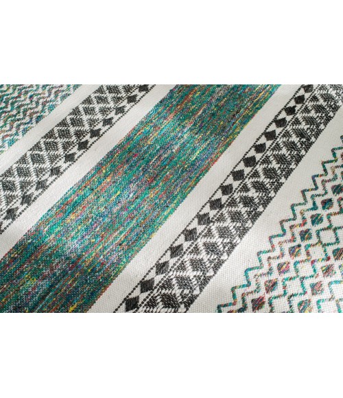 2'6X8' Durga Hand-Loomed Flatweave Rug - Rugs Town 2'6" x 8' Durga Hand-Loomed Flatweave Rug
