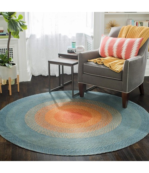 Anji Mountain Olwyn Braided Round Rug Anji Mountain 8' Round Olwyn Braided Round Rug