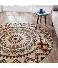 Anji Mountain 4' Round Cortez Tribal Rug