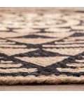 Anji Mountain Pippin Black & Tan Jute Rug Anji Mountain 6' Round Pippin Black & Tan Jute Rug