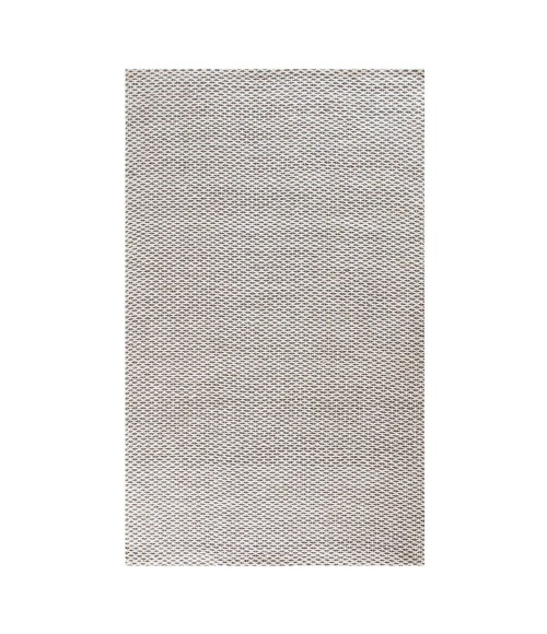 Anji Mountain 5' x 8' Honeycomb Gray & Ivory Jute Area Rug