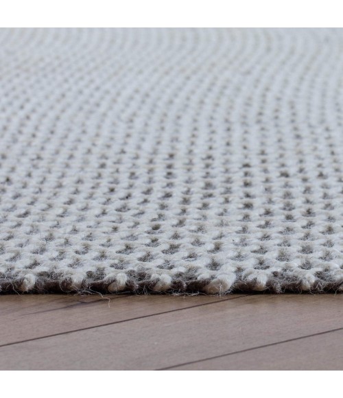 Anji Mountain Honeycomb Gray & Ivory Jute Rug Anji Mountain 5' x 8' Honeycomb Gray & Ivory Jute Area Rug