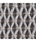 Anji Mountain Honeycomb Gray & Ivory Jute Rug Anji Mountain 5' x 8' Honeycomb Gray & Ivory Jute Area Rug