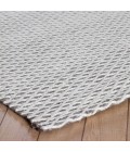 Anji Mountain 5' x 8' Honeycomb Gray & Ivory Jute Area Rug