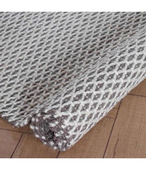 Anji Mountain Honeycomb Gray & Ivory Jute Rug Anji Mountain 5' x 8' Honeycomb Gray & Ivory Jute Area Rug