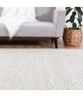 Anji Mountain Honeycomb Gray & Ivory Jute Rug Anji Mountain 5' x 8' Honeycomb Gray & Ivory Jute Area Rug