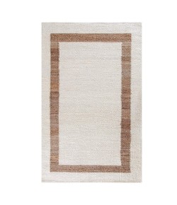 Anji Mountain 8' x 10' Whippoorwill Ivory and Natural Border Rug
