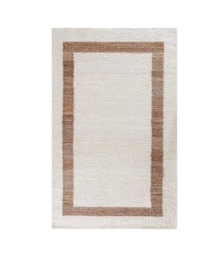 Anji Mountain Anji Mountain 5' x 8' Whippoorwill Ivory and Natural Border Rug