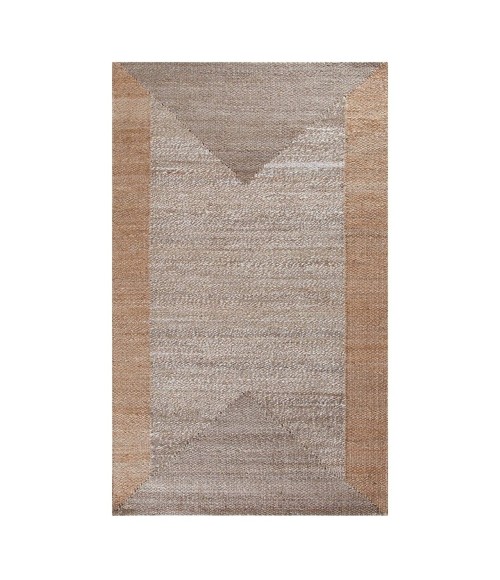 Anji Mountain Eden Natural & Tan Jute Rug Anji Mountain 8' x 10' Eden Natural & Tan Jute Area Rug