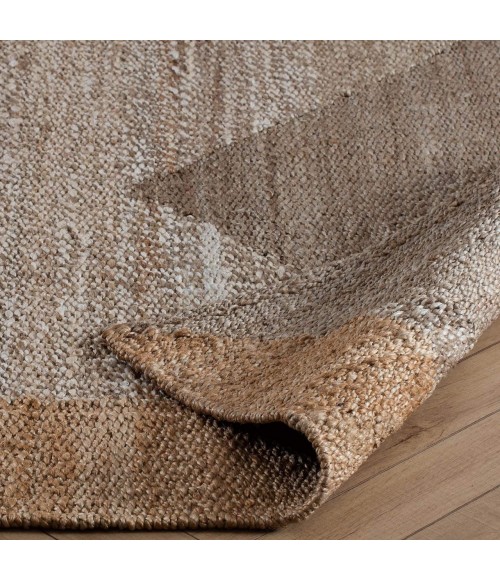 Anji Mountain Eden Natural & Tan Jute Rug Anji Mountain 8' x 10' Eden Natural & Tan Jute Area Rug