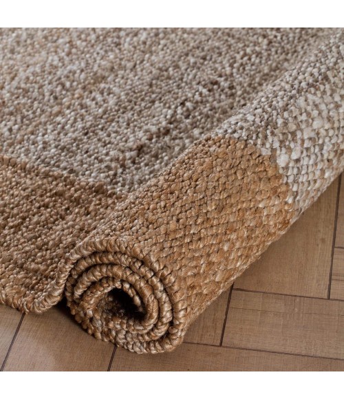Anji Mountain Eden Natural & Tan Jute Rug Anji Mountain 8' x 10' Eden Natural & Tan Jute Area Rug