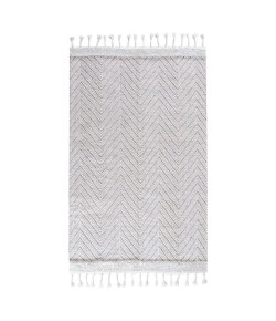 Anji Mountain Anji Mountain 8' x 10' Spinneret Springfield Beige with Tassel Rug