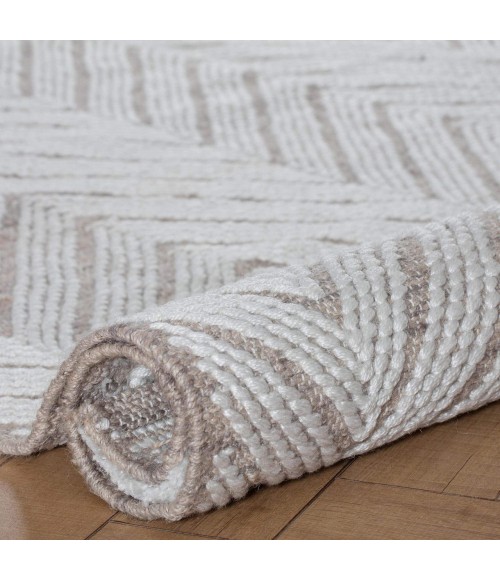 Anji Mountain Spinneret Ivory & Natural Rug Anji Mountain 8' x 10' Spinneret Ivory & Natural Area Rug