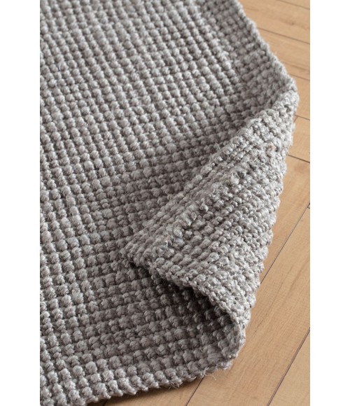 2'6X8' Andes Gray Jute Area Rug - Rugs Town 2'6" x 8' Andes Gray Jute Area Rug