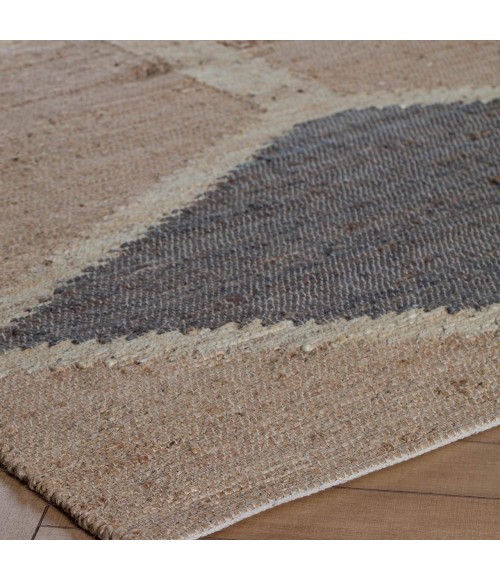 Anji Mountain 5' x 8' Mountains of the Moon Natural Gray & Ivory Jute Area Rug
