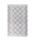 Anji Mountain Kingston Ivory With Gray/Blue Diamond Rug Anji Mountain 8' x 10' Kingston Ivory with Gray/Blue Diamond Rug