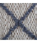 Anji Mountain Kingston Ivory With Gray/Blue Diamond Rug Anji Mountain 8' x 10' Kingston Ivory with Gray/Blue Diamond Rug