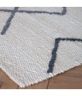 Anji Mountain Kingston Ivory With Gray/Blue Diamond Rug Anji Mountain 8' x 10' Kingston Ivory with Gray/Blue Diamond Rug