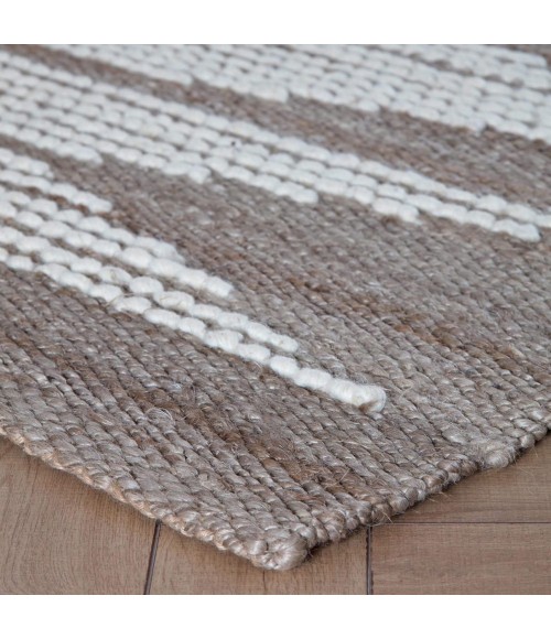 Anji Mountain Marconi Natural With Ivory Wool Pattern Rug Anji Mountain 5' x 7' Marconi Natural with Ivory Wool Pattern Rug