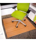 Anji Mountain 42" x 48" Natural Plush Bamboo Chair Mat no lip