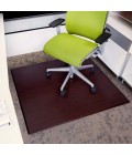 Anji Mountain 42" x 48" Natural Plush Bamboo Chair Mat no lip