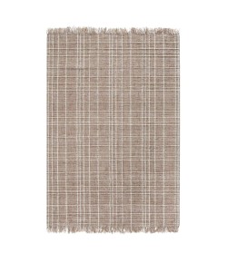 Anji Mountain 5' x 7' Okemah Jute and All Ivory Wool Rug