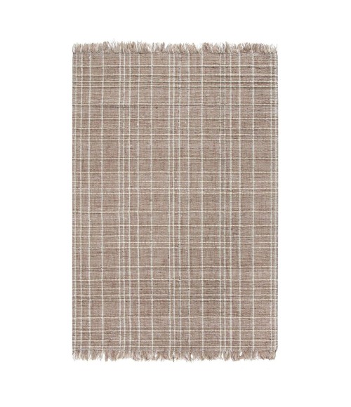 Anji Mountain Okemah Jute And Ivory Wool Rug Anji Mountain 8' x 10' Okemah Jute and Ivory Wool Rug