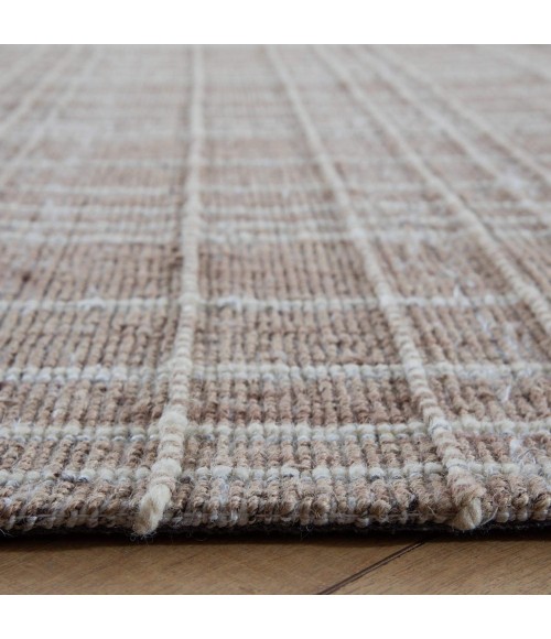 Anji Mountain Okemah Jute And Ivory Wool Rug Anji Mountain 8' x 10' Okemah Jute and Ivory Wool Rug
