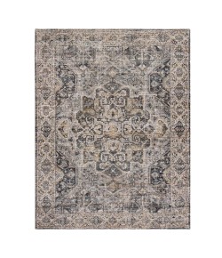 Anji Mountain Anji Mountain 6' Round Dark Neutral Medallion Jute/Chenille Rug