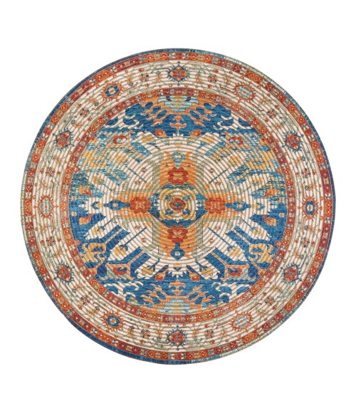 Anji Mountain Sahand Distressed Rug Anji Mountain 6' Round Sahand Distressed Rug