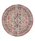 Anji Mountain 6' Round Chaloon Distressed Rug